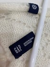 Good Condition: Gap Ivory with Gold strands Long Knitted Scarf — photo 4