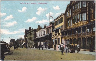 DER KAI, GREAT YARMOUTH - 1909 ALTE POSTKARTE (rerf 5225/19 G01)
