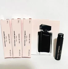 3 x Narciso Rodriguez For Her Eau De Toilette Sample Spray Vial 0.03oz / 1mL ea