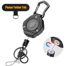 Oaridey Magnetic Retractable Keychain, Heavy Duty Carabiner Badge Holder