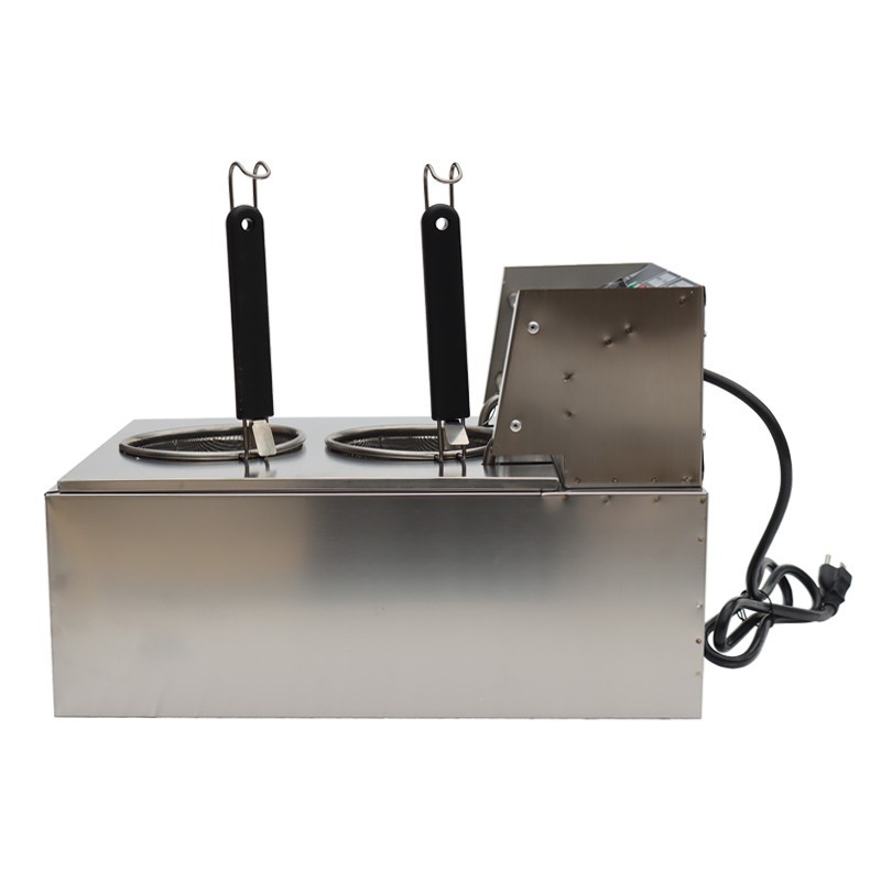 2 Holes Noodles Cooker Machine Noodle Stove Pasta Boiler Stainless 10L 1.7KW