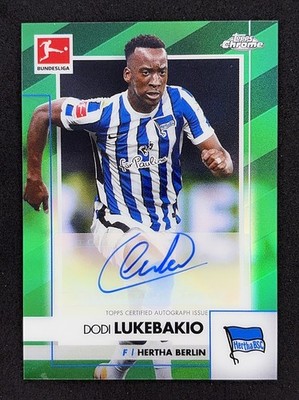 Dodi Lukebakio 2020/21 Topps Chrome Bundesliga Auto /99 Hertha Berlin #BCA-DLU