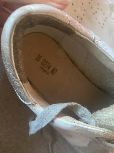 Authentic Golden Goose Italy White Sneakers Womens Shoes Sz 35 Euro USA 5 - Picture 13 of 18