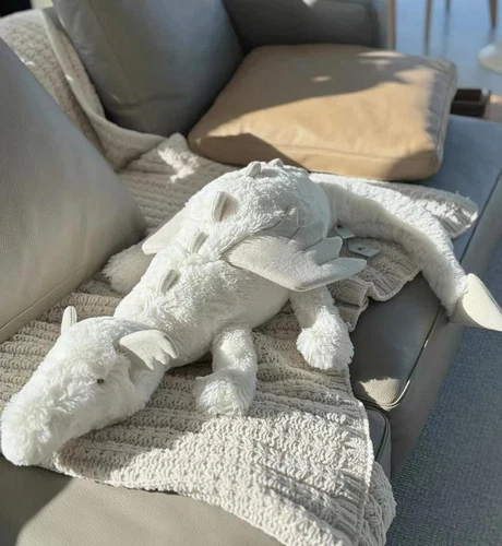 Jellycat Snow Dragon Soft Stuffed Toys Gifts With Tags Free Dust Bag Large 50CM - Picture 14 of 14