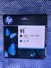 January 2022 Genuine HP 91 Matte Black & Cyan C9460A Printhead