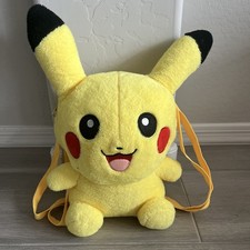 Pokemon Fat Pikachu Plush Backpack Plushie Bag Nintendo 16 Inches Tall