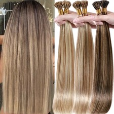 CLEARANCE Stick I Tip Real Human Hair Extensions 150g 100 Remy Hair Highlights