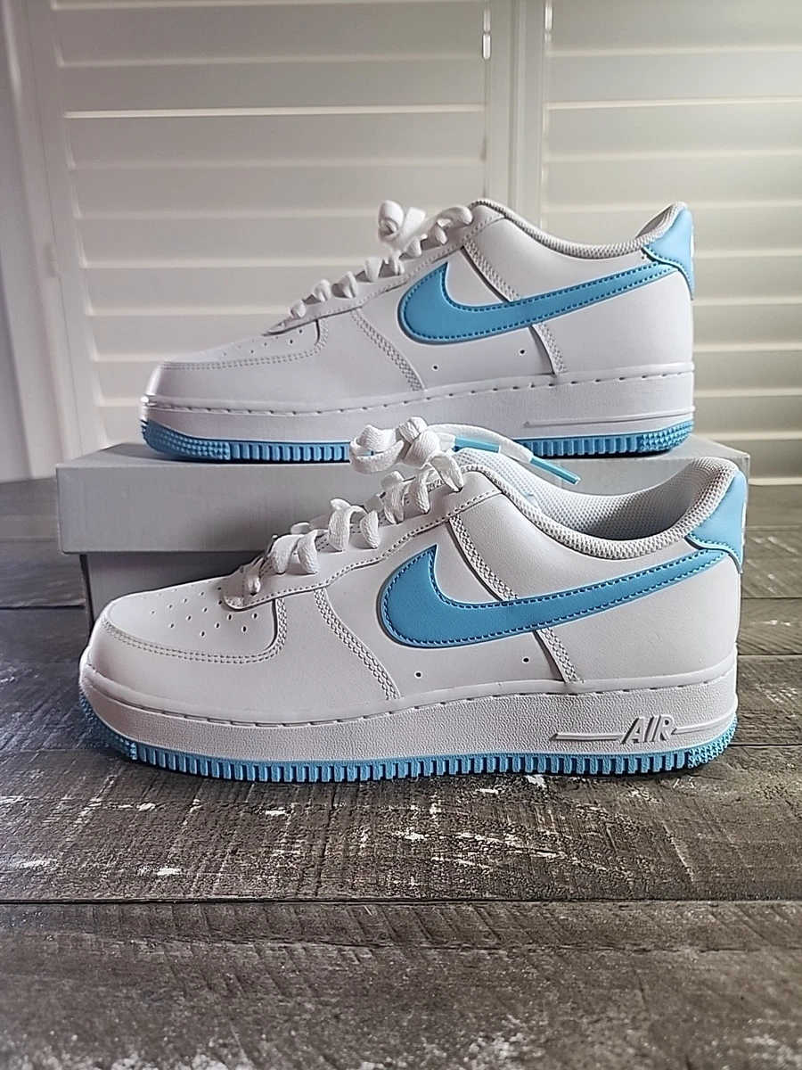 Nike Air Force 1 '07 University Blue White | eBay