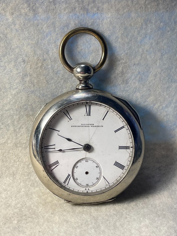 Illinois Hoyt 18s 9 Jewel Key Wind Key Set Pocket Watch, circa 1878 - Running