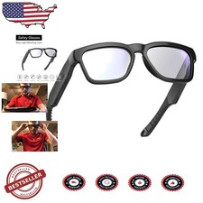 Unisex OhO Smart Glasses Bluetooth Audio Open Ear Voice Control Black Frame