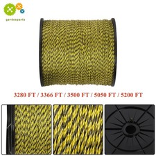 Lightweight Electric Fence Polywire 6 Strands For Grazing Needs 1/8" Diameter