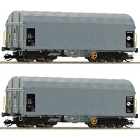 Roco 6680025 TT 2-Tlg. Set: Schiebeplanenwagen, CD Cargo, Ep. V TT + Neu