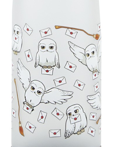 Harry Potter Hedwig With Letters All Over Print Screw Water Bottle Unisex - Picture 3 of 5