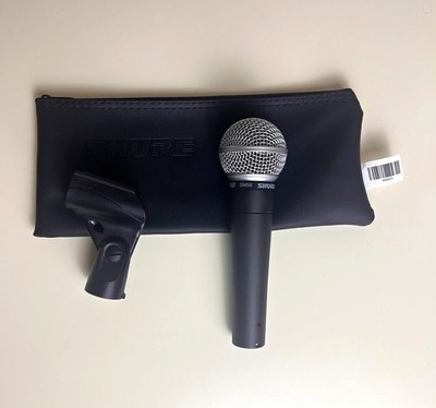 Shure SM58 Wired Dynamic Handheld Microphone, Black w/ Storage Bag & Clip