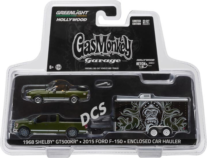 GREENLIGHT GAS MONKEY GARAGE 2015 FORD F-150 & 1968 SHELBY