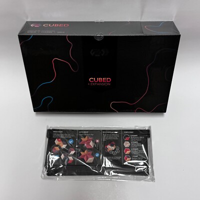 CUBED: NEXT LEVEL DOMINOES + Expansion + Exclusive Sleeve (Sealed Brand New)