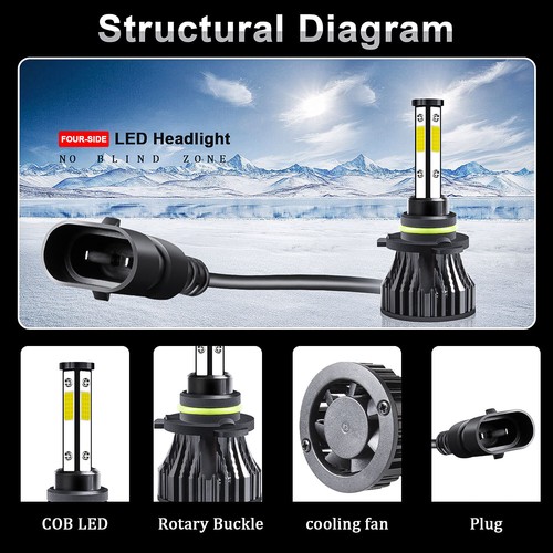 6000K para Dodge Ram 1500 2500 3500 2002-2005 Combo 4 lados LED faros antiniebla - Imagen 3 de 9