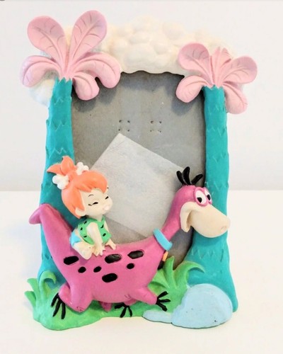 Flintstones Pebbles, Bam Bam & Dino 3D Picture Frame, Vintage - Picture 1 of 4