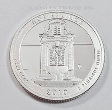 2010 S HOT SPRINGS  *CLAD PROOF*  STATE QUARTER   **FREE SHIPPING**