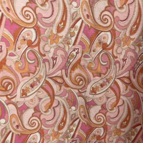 Avenue Top Womens Size 22/24 Pink Paisley Print Stretch V Neck Short Sleeve - Picture 7 of 8