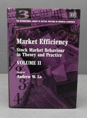 Market Efficiency Vol II Hardcover Book Dust jacket by Andrew W. Lo