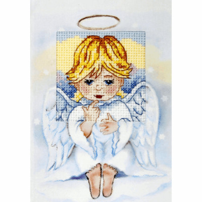 Orchidea Counted Cross Stitch Kit: Greetings Card: Angel