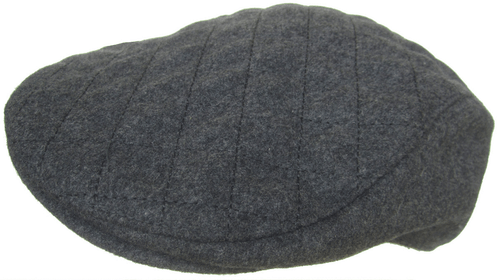 Brooklyn Hat Co Quilted Wool Blend Ivy Cap Driving Newsboy Flat Hat  - Picture 6 of 6