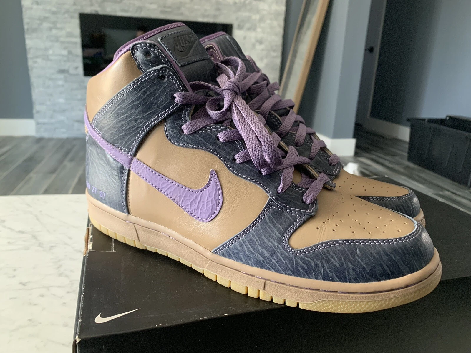 Nike SB Dunk High Nike Id Custom 1 Of 1 Sz 10.5 Supreme 2007 Concepts Kith Fieg