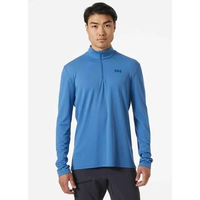 Helly Hansen Activewear Sweatshirt Mens XL Azurite 1/2 Zip Lifa Active Solen NWT