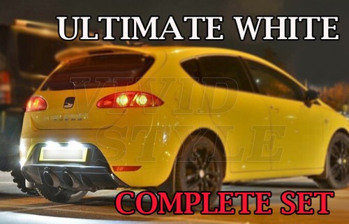For SEAT LEON MK1 MK2 NUMBER PLATE LED ULTIMATE XENON WHITE CANBUS LIGHT BULBS - 第 1/1 張圖片