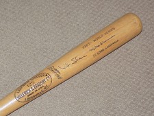Mike Shannon H&B 1967 World Series Signed Game Bat St. Louis Cardinals
