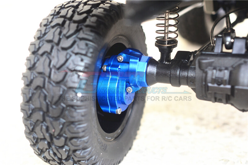 Kit In Alluminio Per Traxxas TRX-4 – Scatola Cambio Posteriore, Bracci, Fusi, Ingranaggi, Asse – Rosso - Foto 5