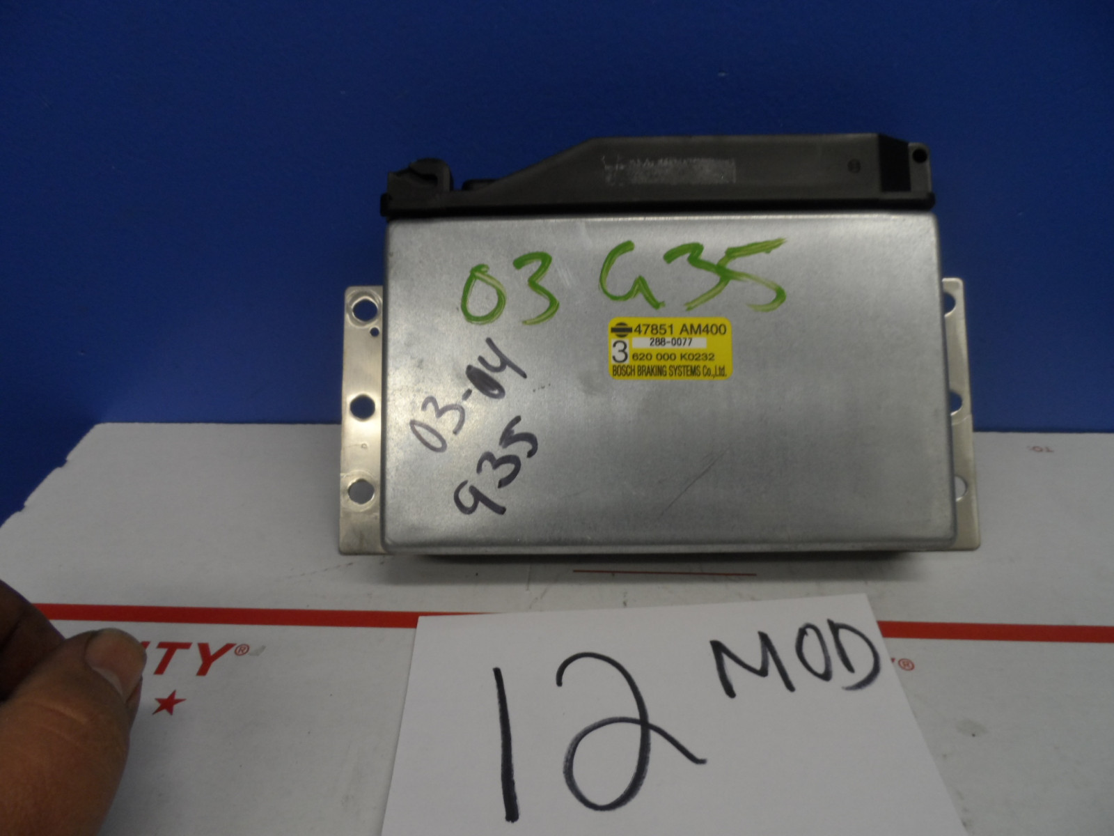 47851 AM400 Infiniti G35 2003 2004 ABS Module Braking System Used Stock # 12