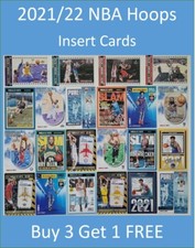 2021-22 NBA Hoops Insert Cards Buy 3 Get 1 FREE - Curry LeBron Giannis 