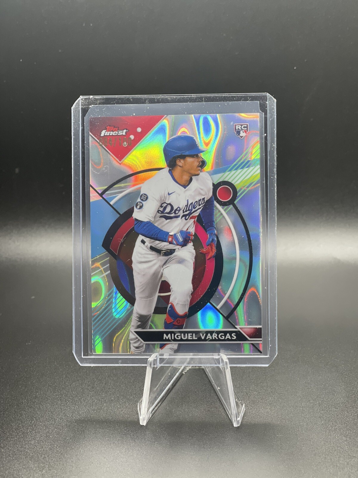 2023 Topps Finest - Lava Refractor #33 Miguel Vargas /100 (RC)