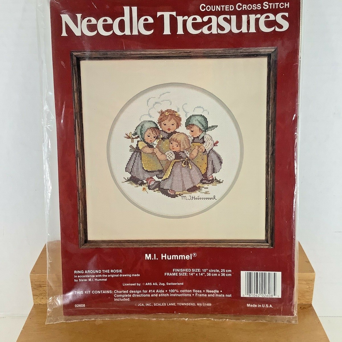 NOS JCA NEEDLE TREASURES Ring Around The Rosie Counted Cross