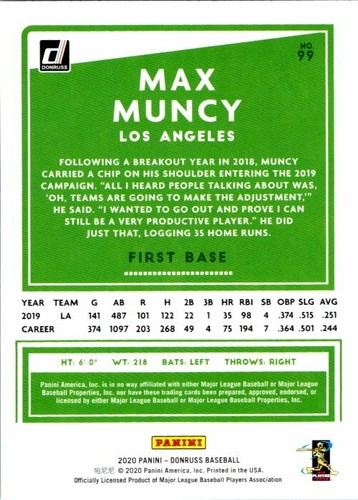 2020 Donruss Baseball - Base Cards #61 - #210 Complete Your Set - Picture 55 of 231