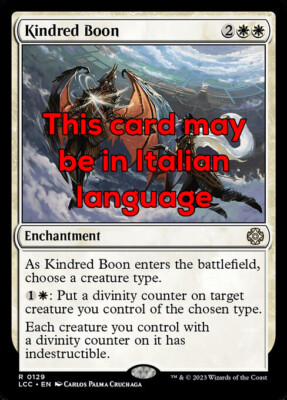 MTG KINDRED BOON EXC - STAMMGESCHENK - LCC - MAGIC