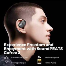 SoundPEATS GoFree2 Open-Ear Sport Headphones Stable  Hi-Res Sound