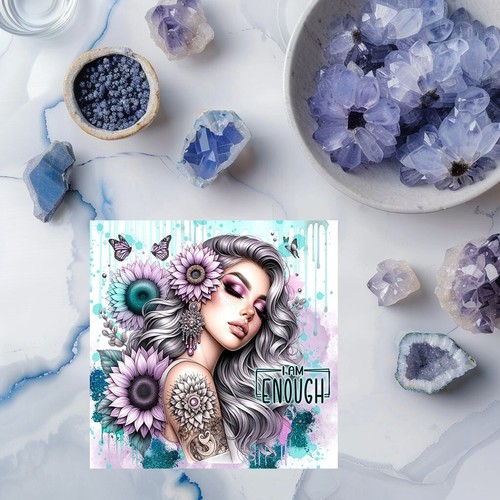 I Am Enough Handmade Wood Mini Small Sign - Picture 4 of 8