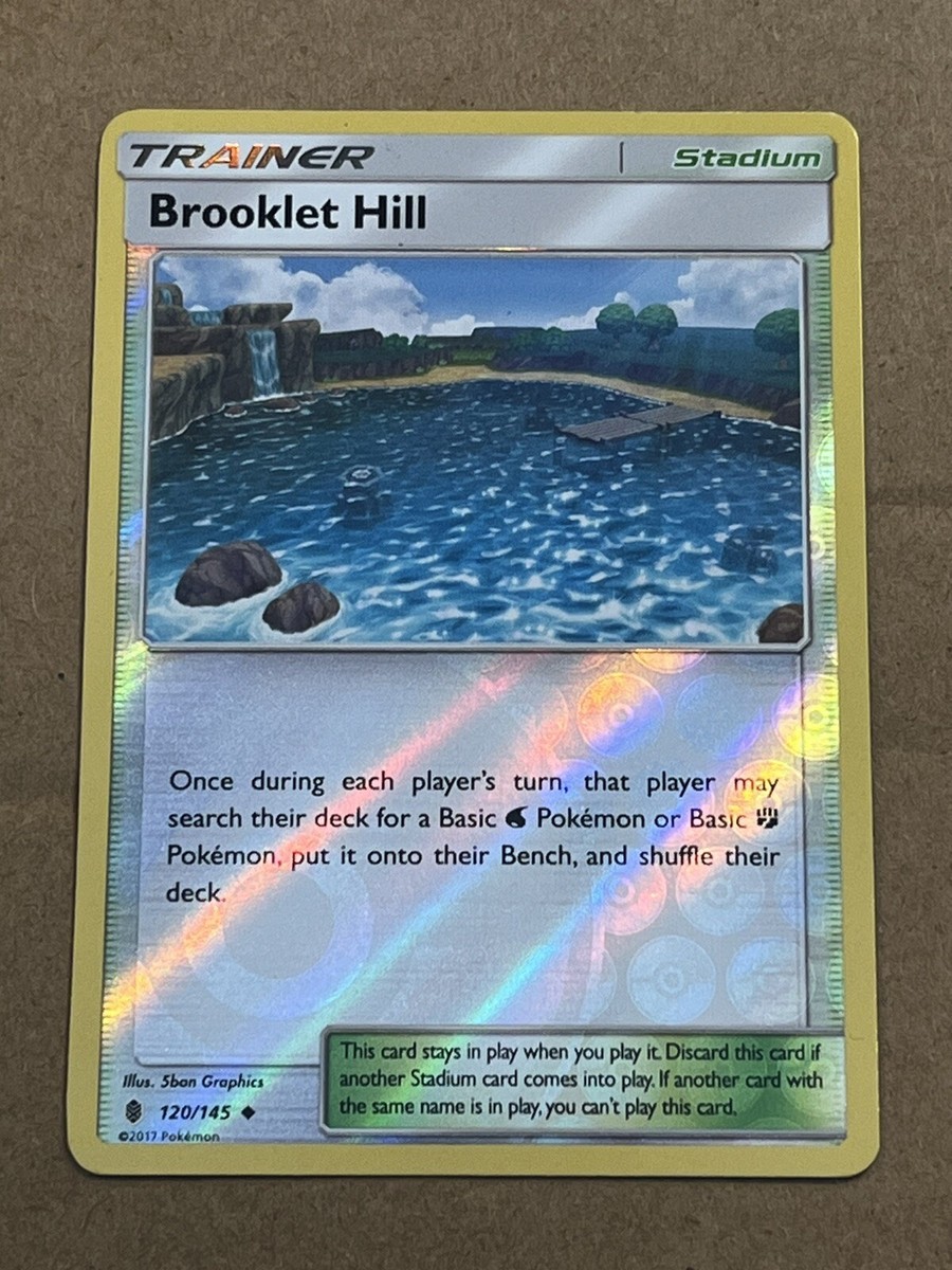 Pokémon TCG: Brooklet Hill #120/145 - Sun & Moon Guardians Rising Uncommon Reverse Holo Card - View #8