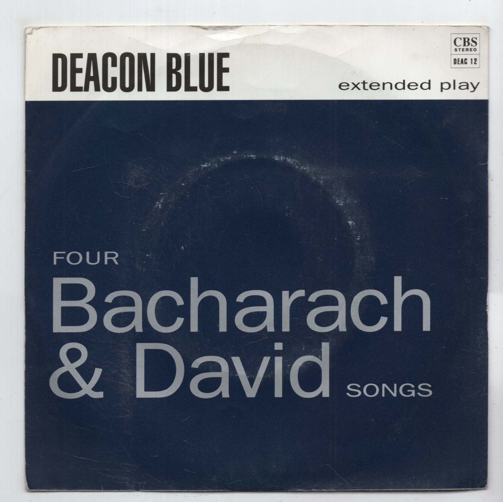 (M566) Deacon Blue, 4 Bacharach & David Songs - 1990 - 7"" vinyl