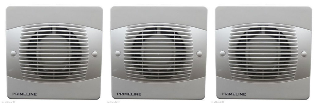 3 x Primeline PEF4020A Extractor Fans with Timer and Automatic Shutter (4"" duct) - Image 5