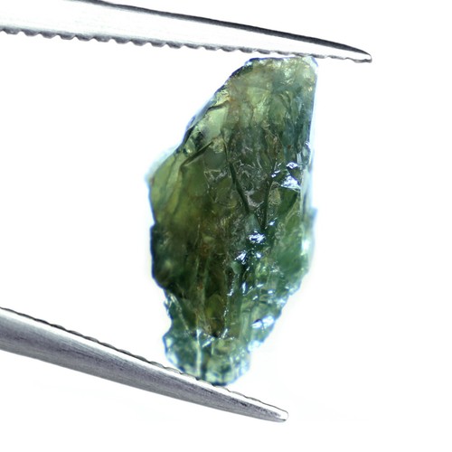 Extraordinary Certified 41.53ct Natural Teal Sapphire Madagascar Rough 32x16mm - Picture 7 of 7