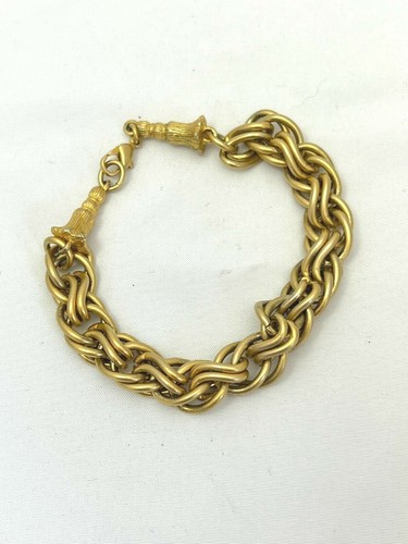 Vintage Costume Jewelry 28" Chunky Link Gold Tone Chain Necklace and Bracelet - Picture 2 of 7