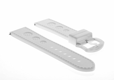 24 MM KAUTSCHUKARMBAND UHRENARMBAND ARMBAND FÜR U-BOOT 48 MM LUMINOX UHR WEISS