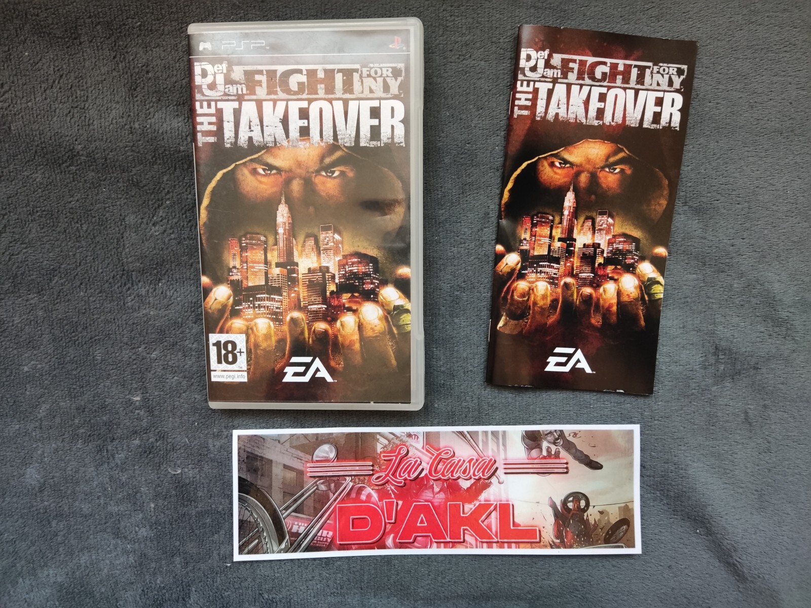 ₪PAS DE JEU₪ Boite notice de PSP FR Def Jam Fight For NY New York : The Takeover