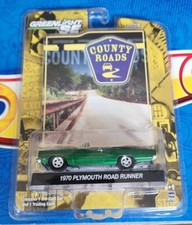 Greenlight Chase 1970 Plymouth Road Runner Convertible County Roads Series  RARE