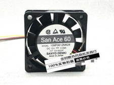 1 pcs Sanyo 6020 6CM 109P0612M628 12V 0.09A chassis power cooling fan.