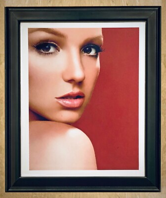 Original Britney Spears 16 X 20 Framed Photo Signed By Photographer James White.